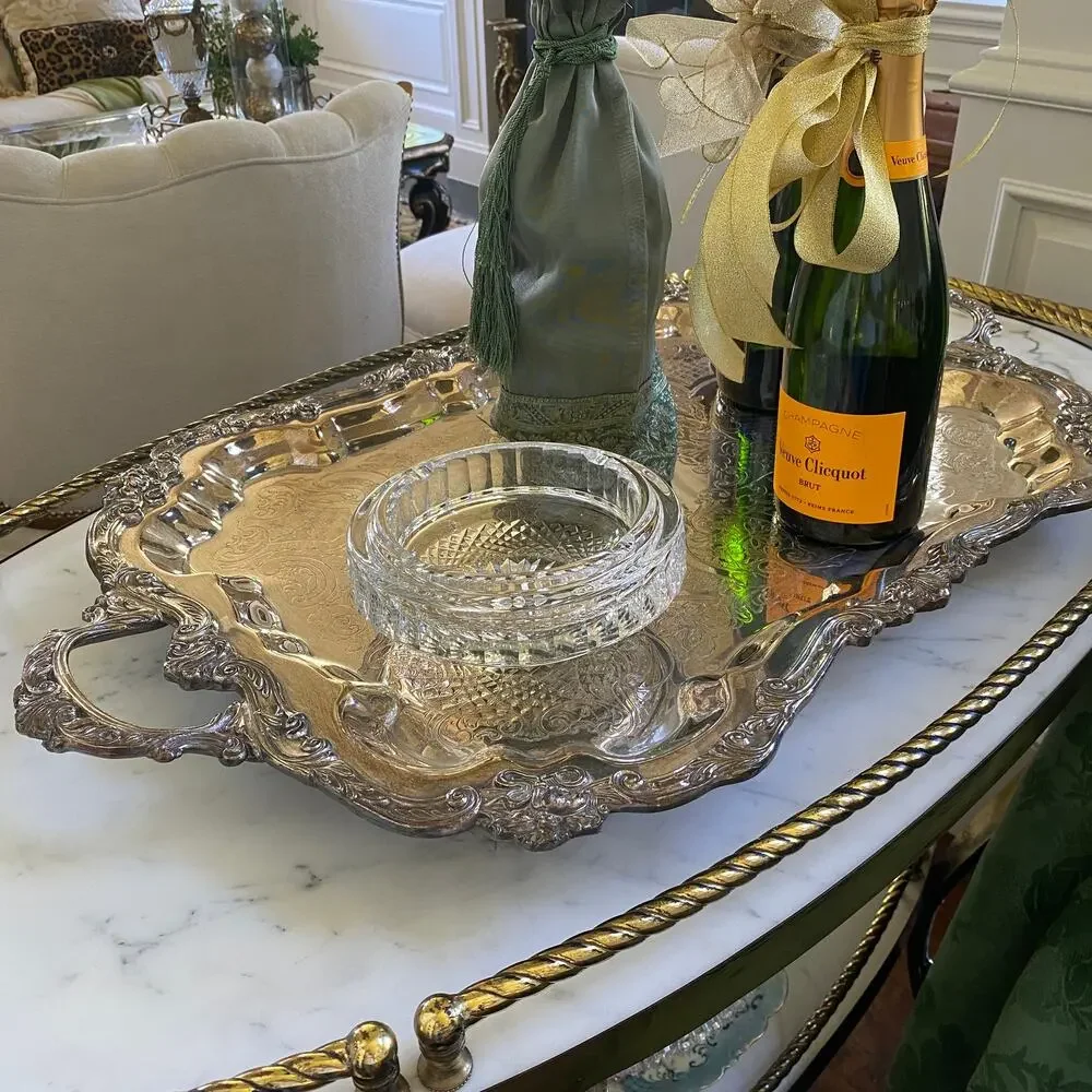 RARE LARGE 4 Notch Waterford Crystal Ashtray 6.5